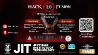 HACK FUSION 1.0 Hackathon Poster
